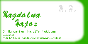 magdolna hajos business card