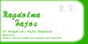 magdolna hajos business card